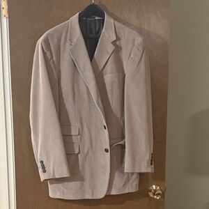 Vintage Roberto Volare Tan Corduroy Men's Tan Blazer 42R